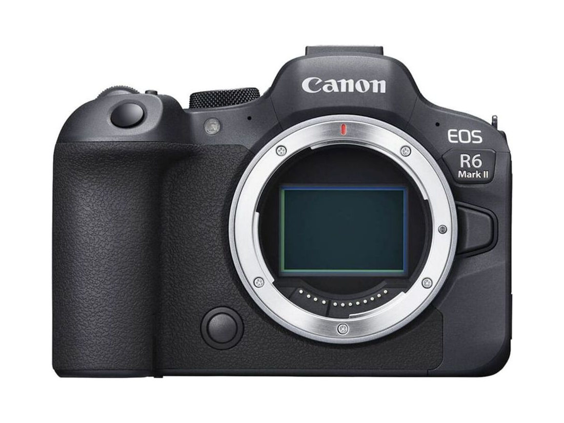 Canon EOS R6 Mark II mirrorless camera body, front view