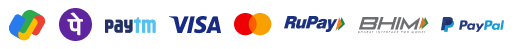 payment gateways supported: Google Pay, PhonePe, Paytm, Visa, MasterCard, RuPay, BHIM, PayPal